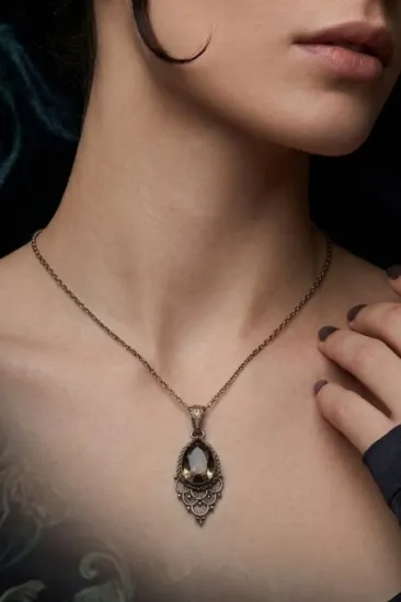 Picture of Kadın Bakır Bileklik Kolye Yüzük Küpe Takım Seti ( Damla Model )